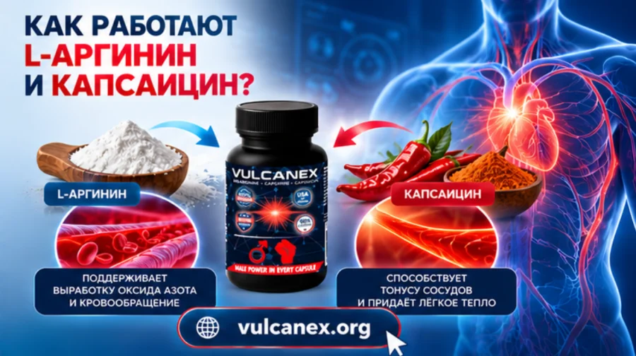 Vulcanex — связка L-аргинина и капсаицина