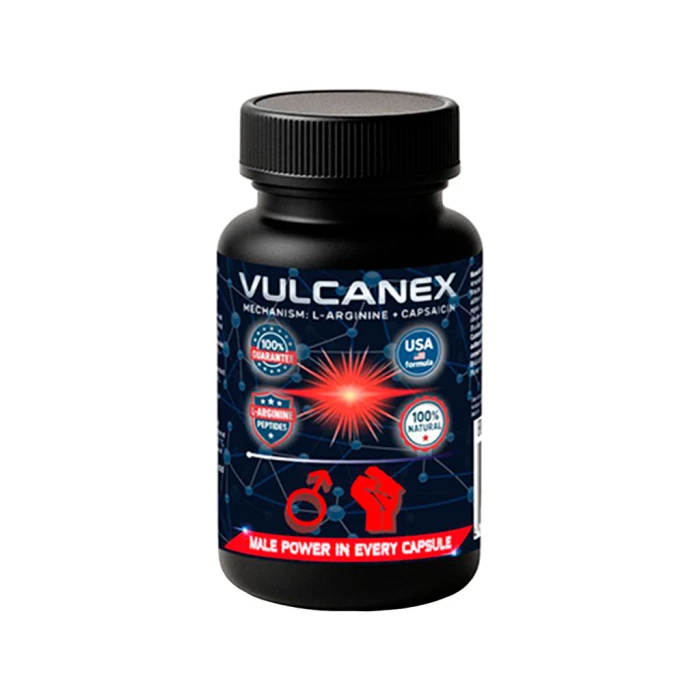 Vulcanex — капсулы для улучшения мужской потенции с L-аргинином и капсаицином
